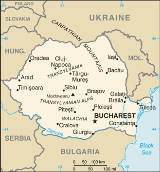 Romania map