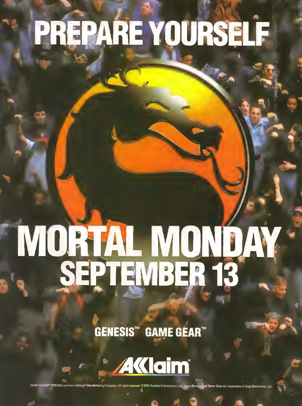 MORTAL MONDAY PRINT AD