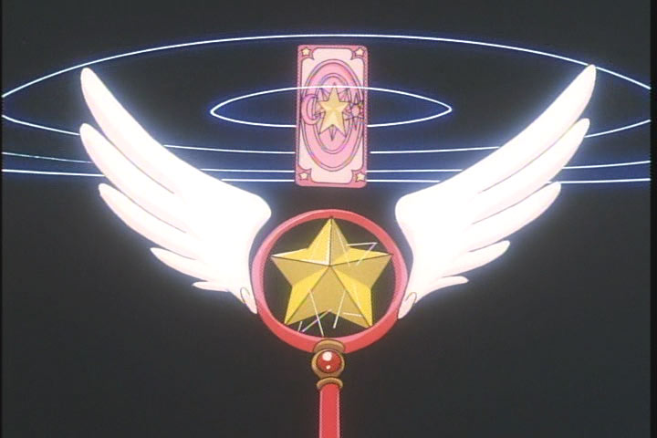 Cardcaptor Sakura's staff, which she uses to transform.