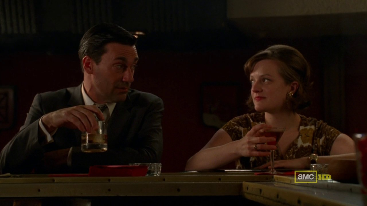 Peggy and Don at a Bar