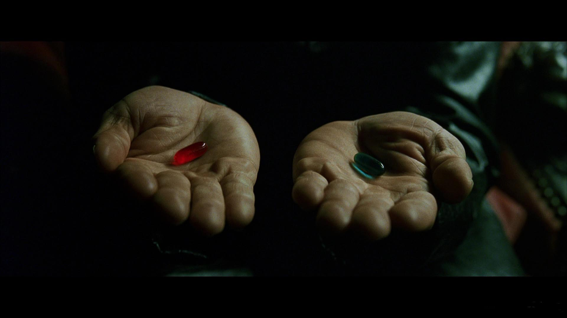 Red or Blue Pill from The Matrix