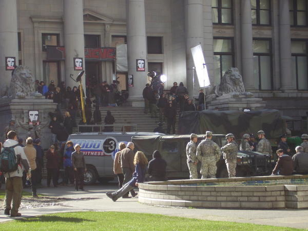 Blogger's photo of the set of USA's The 4400