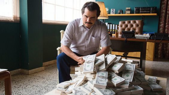 Wagner Moura as Pablo Escobar in Netflix's Narcos