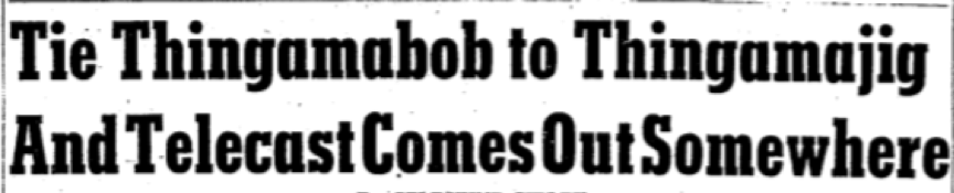 Atlanta Constitution “Television Issue,” October 6, 1948.