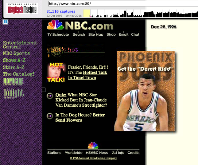 NBC.com December 28, 1996 via the Wayback Machine.