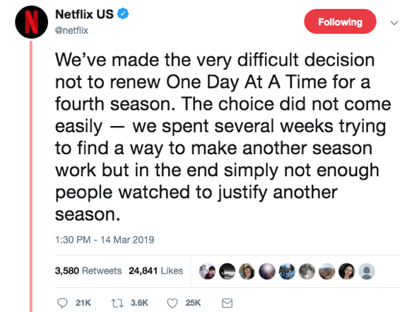 Netflix cancels ODAAT