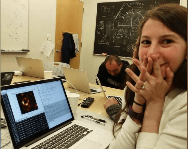 The image of computer scientist Katie Bouman’s joyful expression was circulated widely with the announcement of the first picture produced of a black hole