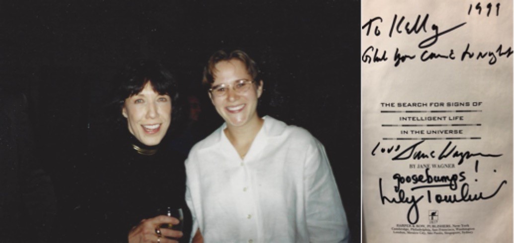 Photo of author with Lily Tomlin