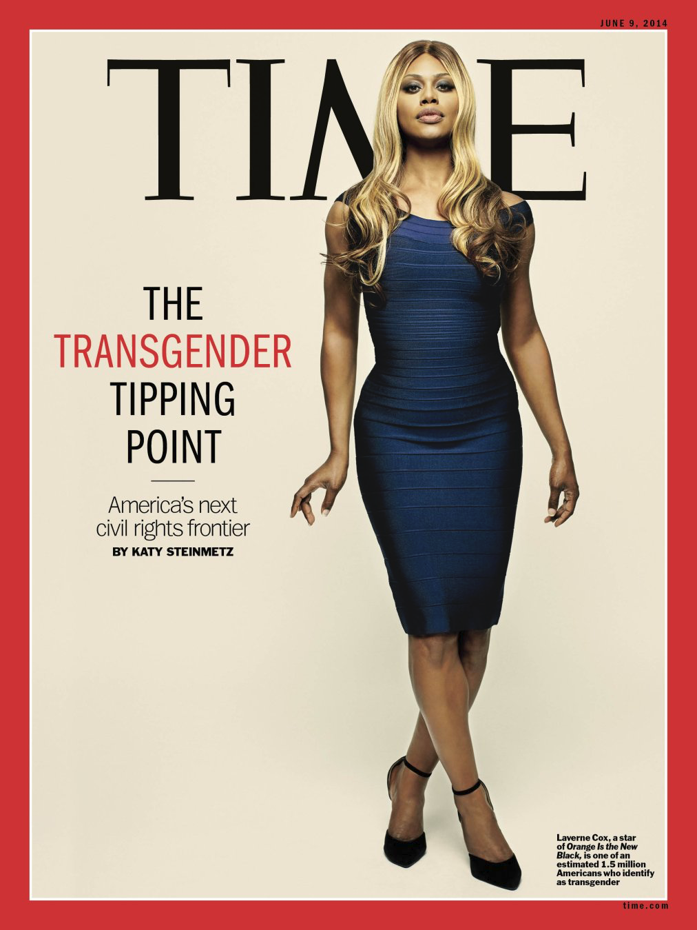 Laverne Cox on the cover of Time Magazine, 2014.