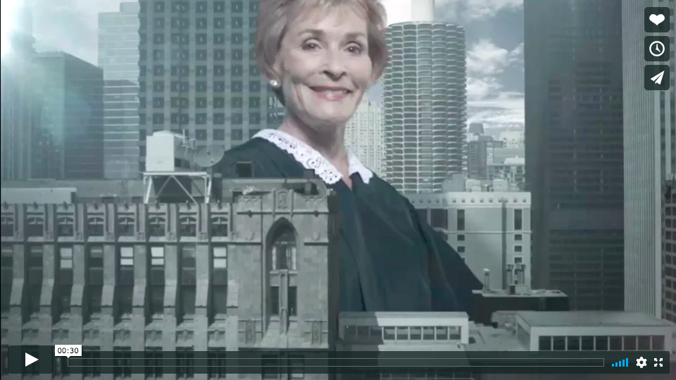 An example of an ad made by a Judge Judy exhibitor