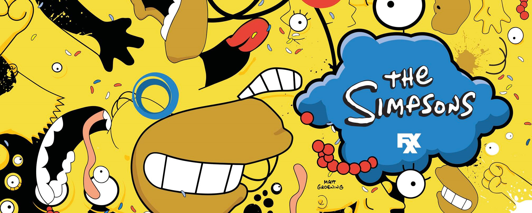 The promotional poster for FXX's marathon of The Simpsons