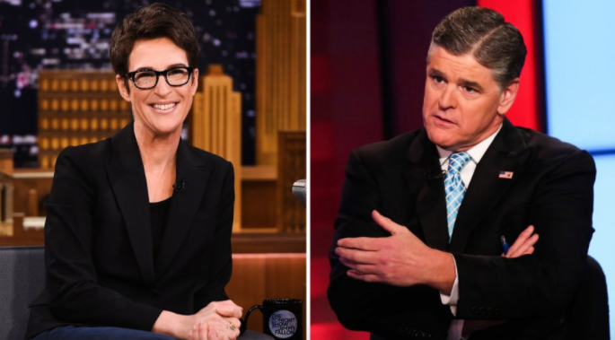 Rachel Maddow and Sean Hannity