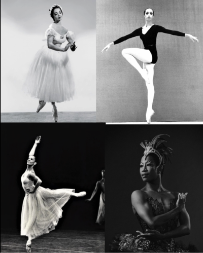 Collage of Black Ballerinas