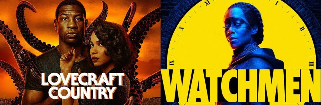 Promotional Image for HBO's Lovecraft County and HBO's Watchmen