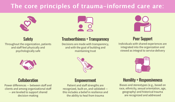 Core principles of a trauma-informed approach