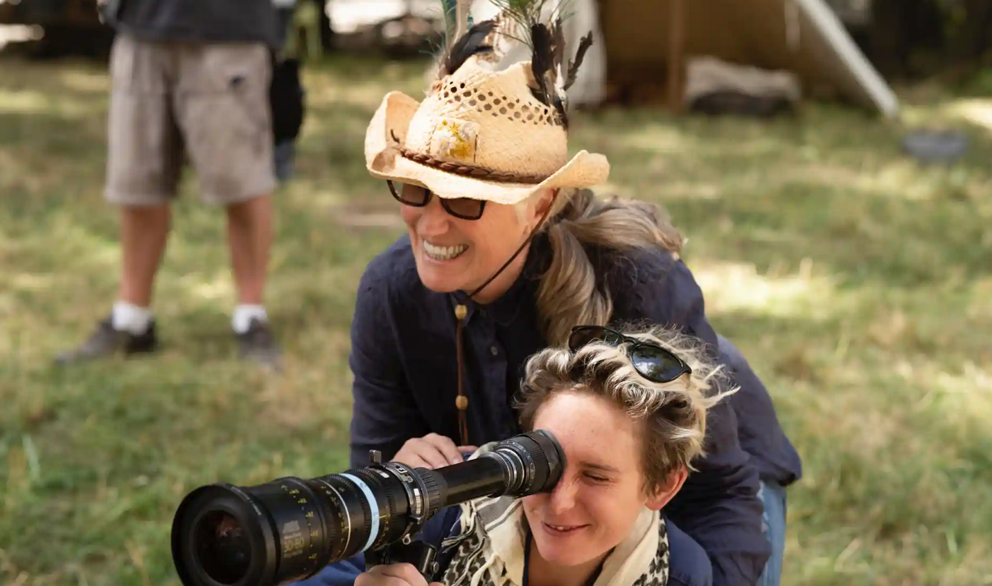 Jane Campion and Ari Wegner making The Power of the Dog