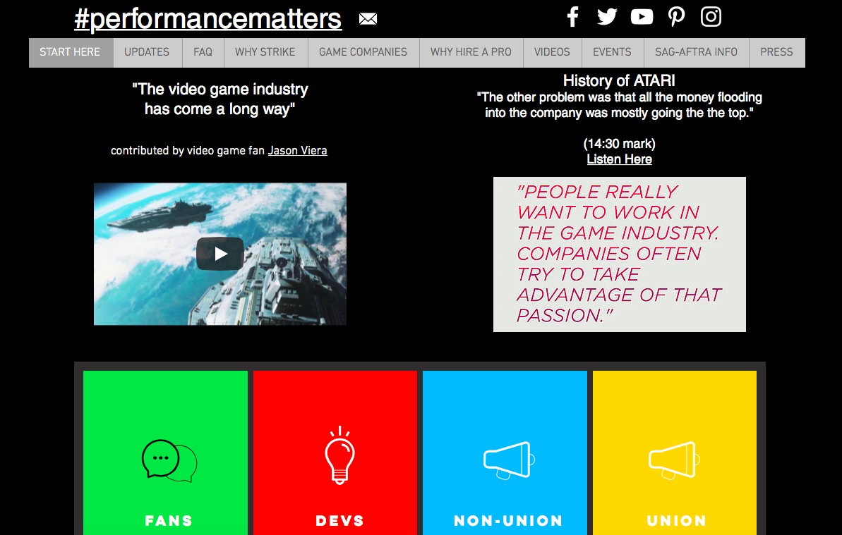 Performance Matters Homepage