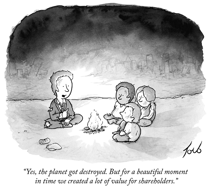 Cartoon from The New Yorker, Nov 25, 2012, artist Tom Toro