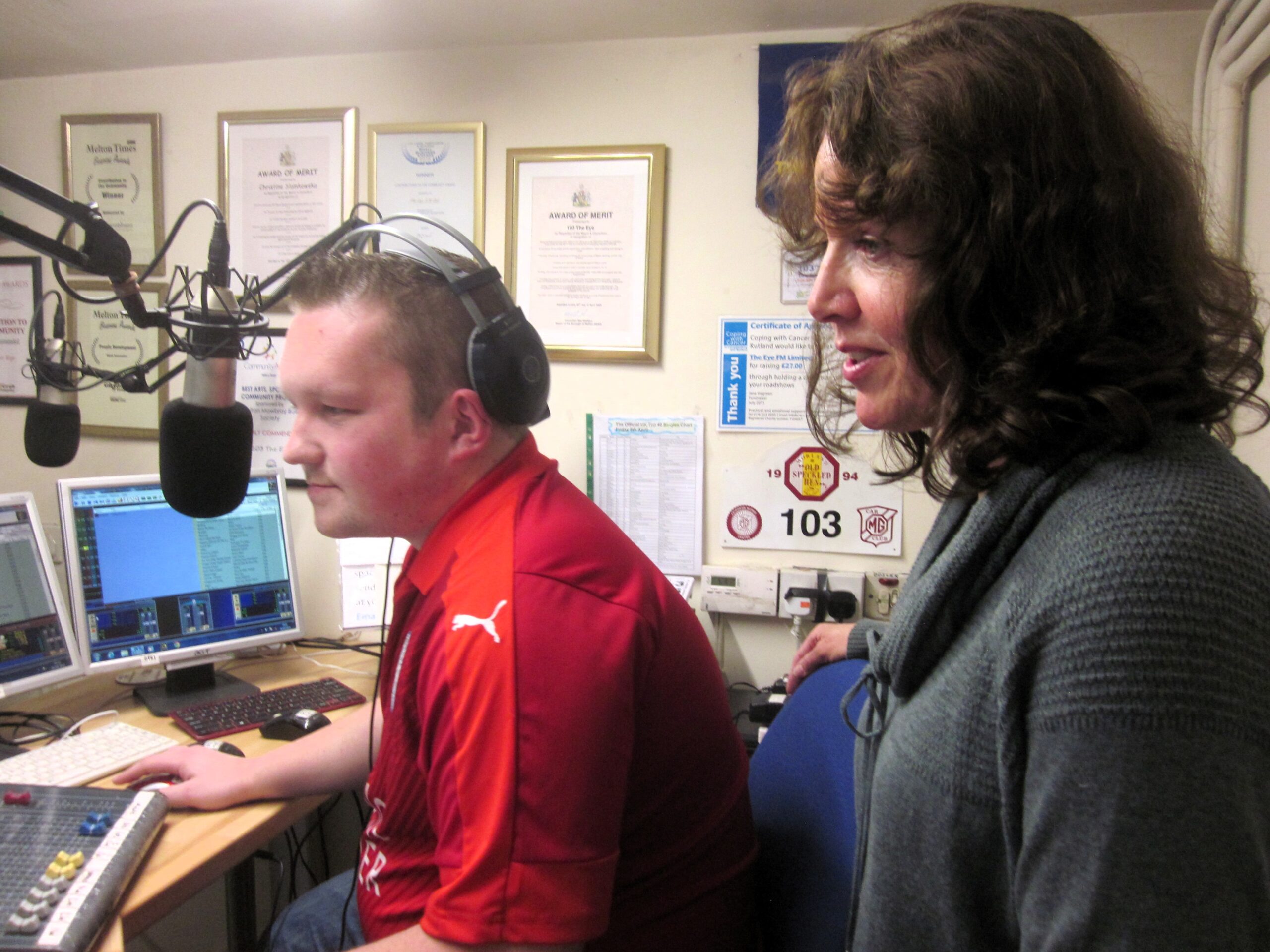 Participant observation in a radio studio