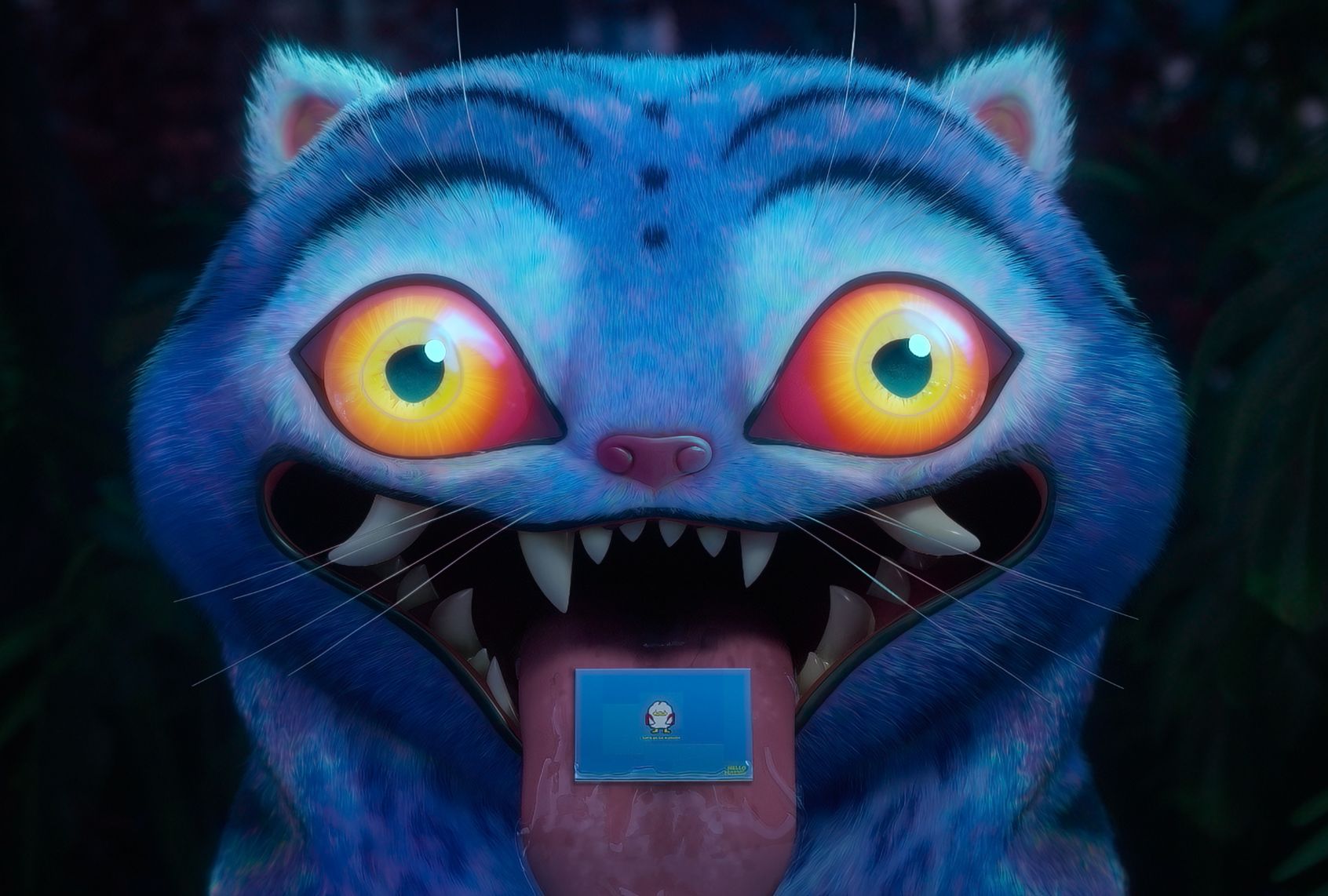 Derpy, the tiger inspired by traditional Korean folk art