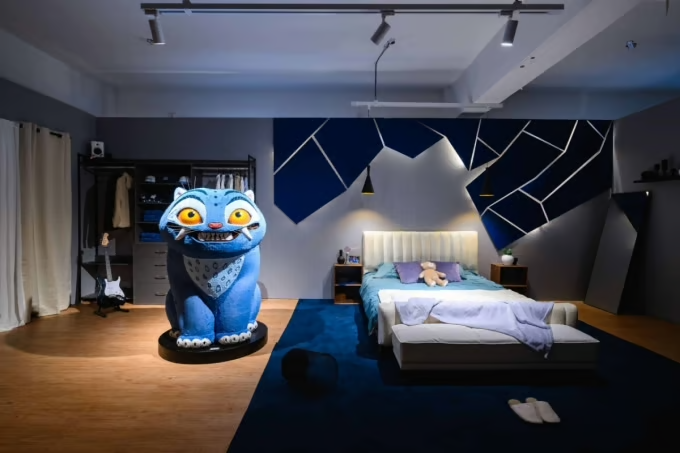 recreation of Rumi's bedroom from K-pop Demon Hunteres